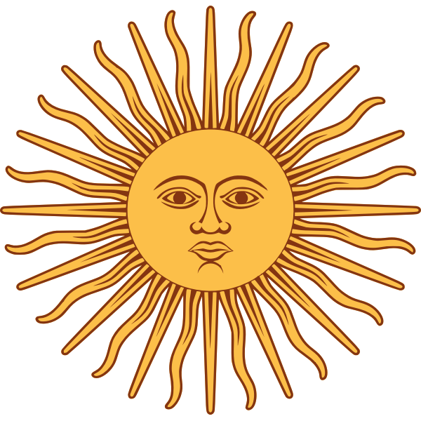 Sun of May vector clip art