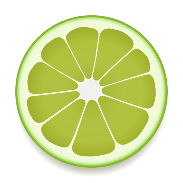 Lime slice vector image