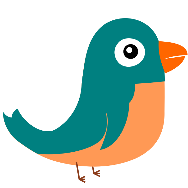 Vector drawing of twitter bird