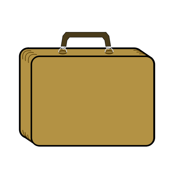 Suitcase vector image