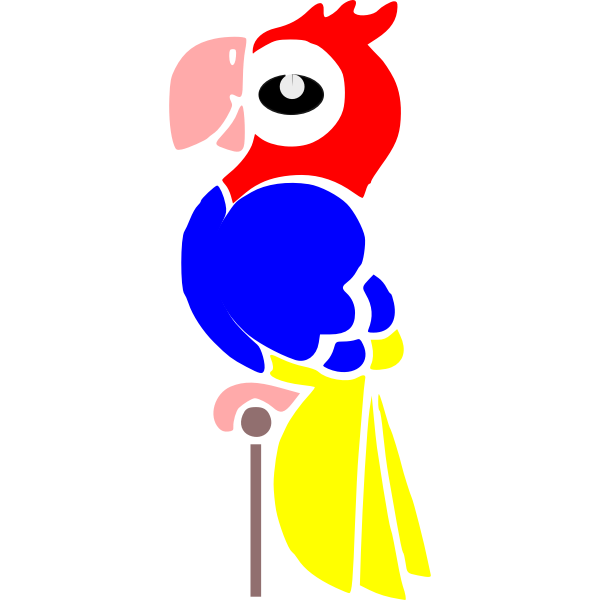 Cartoon image of a macaw