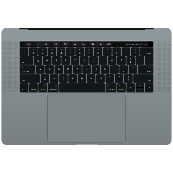 macbook pro keyboard touch bar OC bw