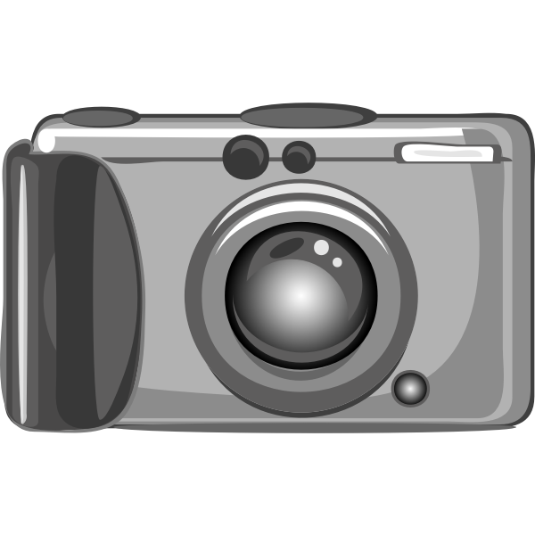 Vector clip art of amateur photography camera