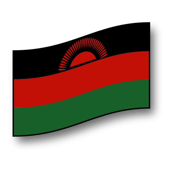 Malawi vector flag