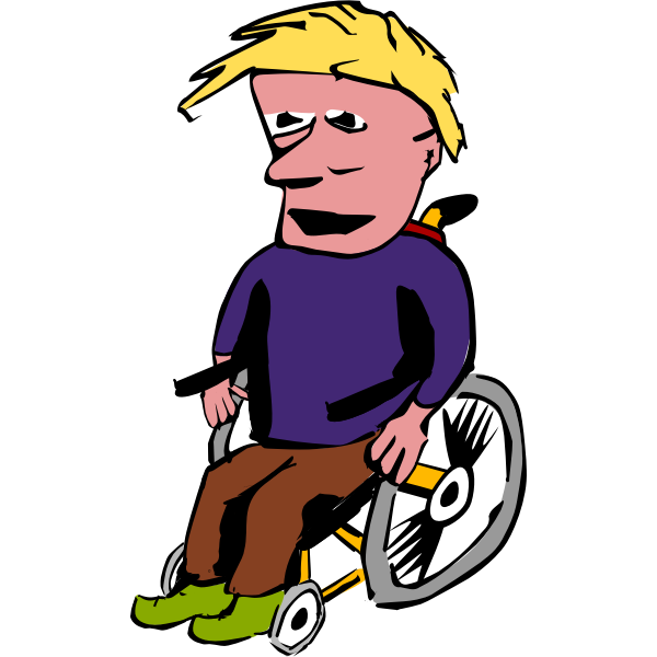 Man in wheelchair