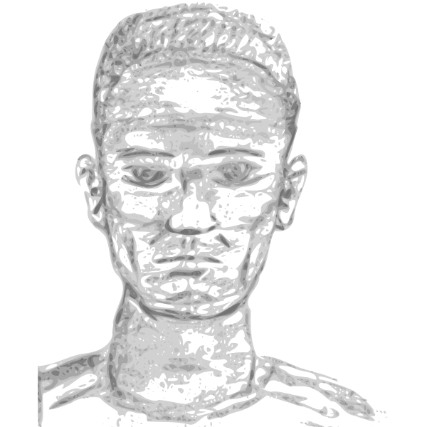 man face sketch 01 SVG