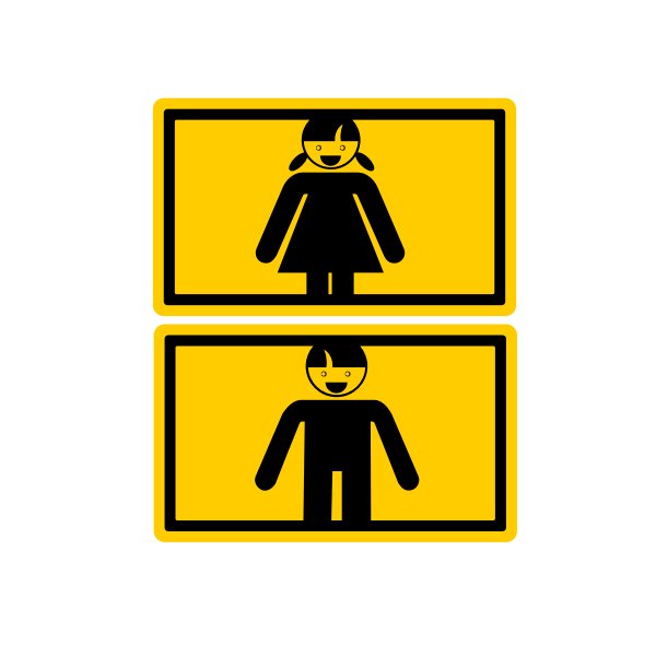 Man and woman Sign