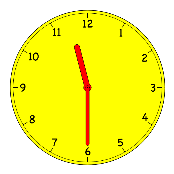 Analogue clock vector image