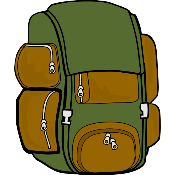 Backpack vector image