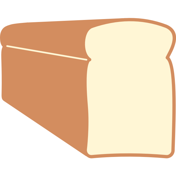 Bread loaf vector image