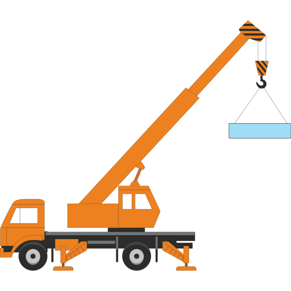 Vector illustration of a crane