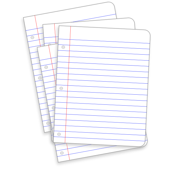 Lined pages vector image