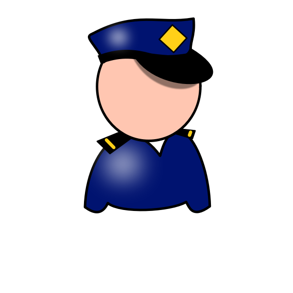 Policeman vector symbol