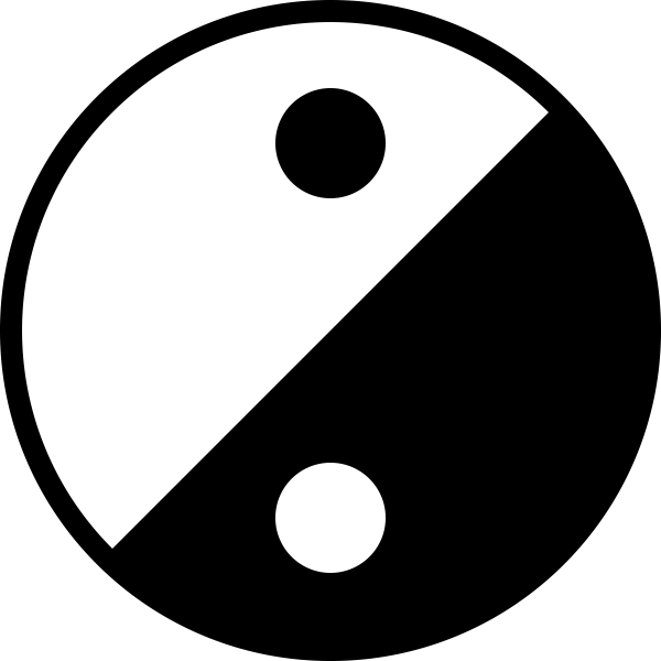 Simple Yin Yang icon