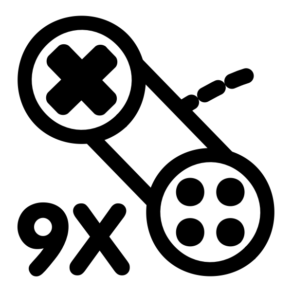 Vector illustration of monochrome KDE icon