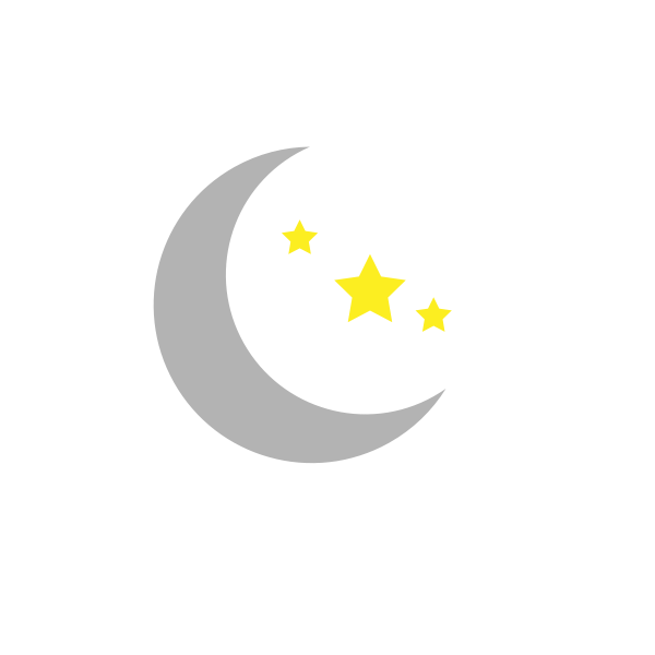 Moon and stars image