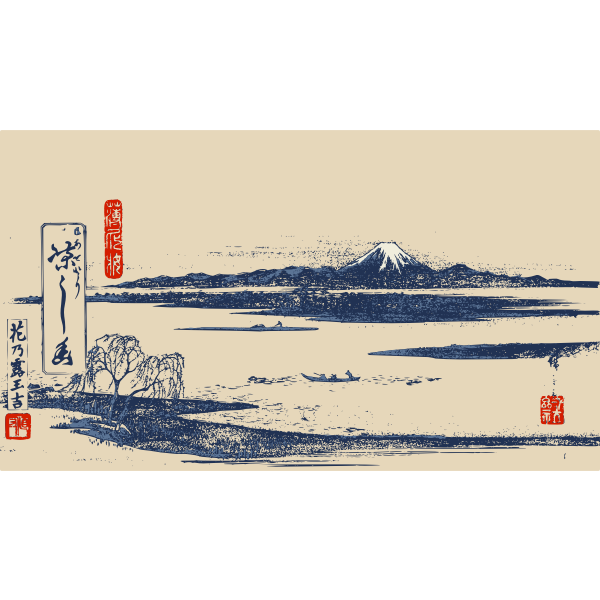 mountfuji woodblockprint