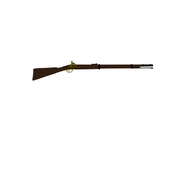 Musket vector drawing