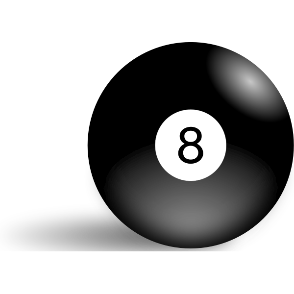 Vector illustration of pool ball