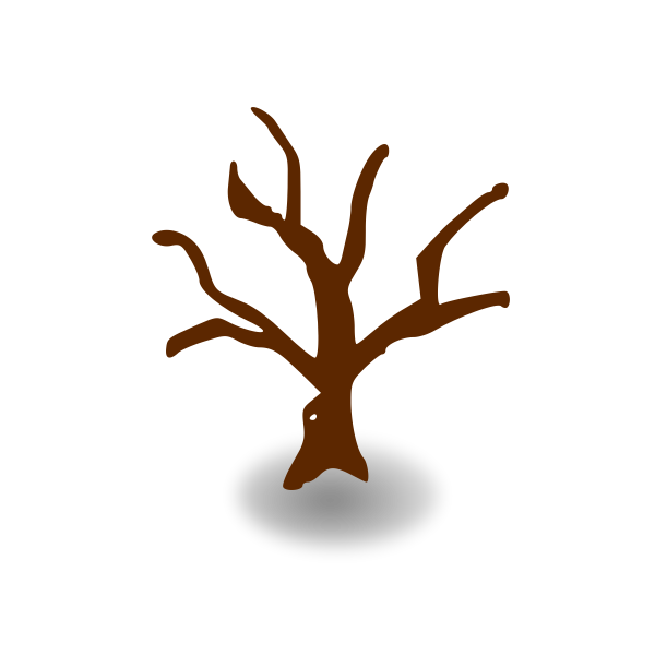 RPG map symbols: deserted tree