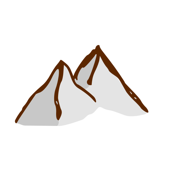 RPG map symbols: mountains