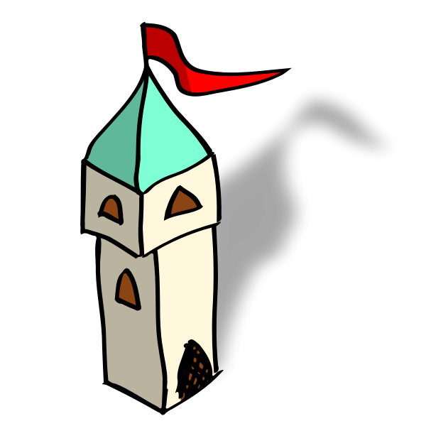 RPG map symbols: tower