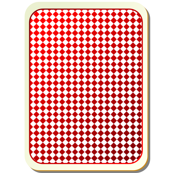 Grid red playing card vector image