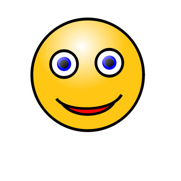 Staring smiley face icon vector image