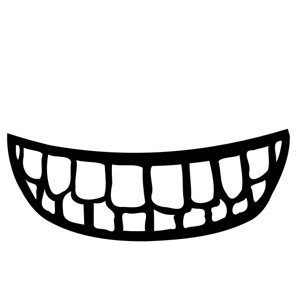 Mouth with teeth vector image