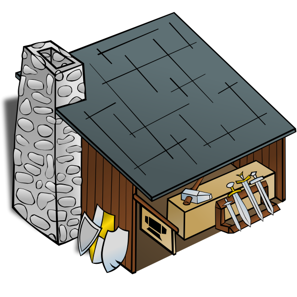 Blacksmith's shop vector