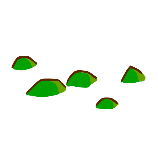 Hills map element vector clip art