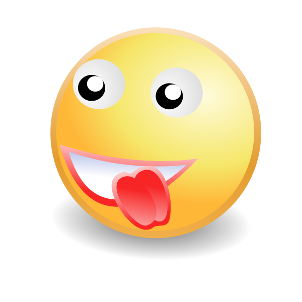 Tongue out smiley face icon vector image