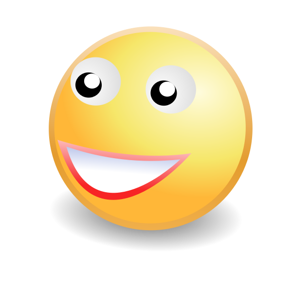 Cheeky smile smiley face icon vector image