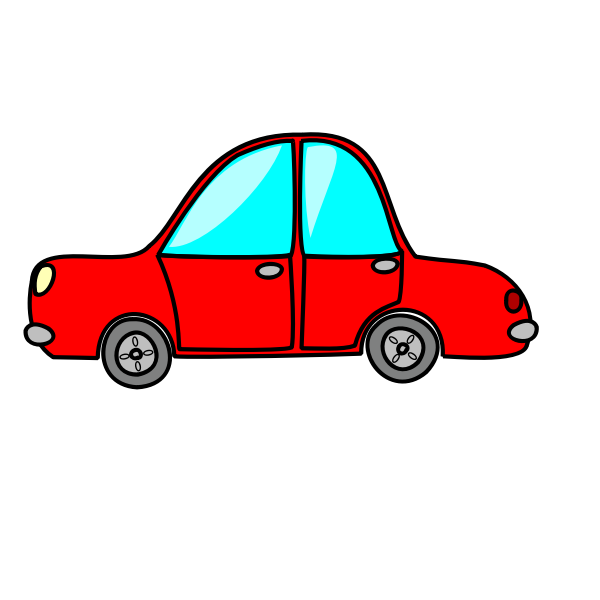 Toy car vector clip art image