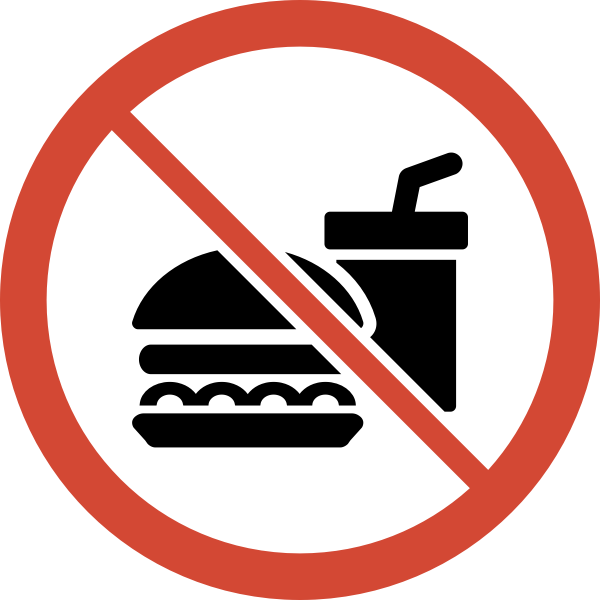 No food or drink sign vector image