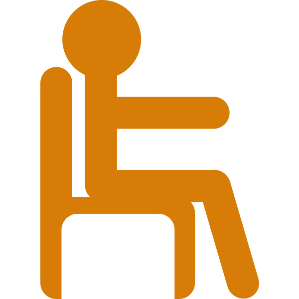 Man in Chair Vector Art