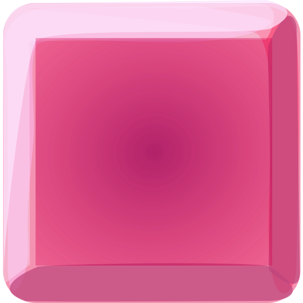 Magenta button vector clip art