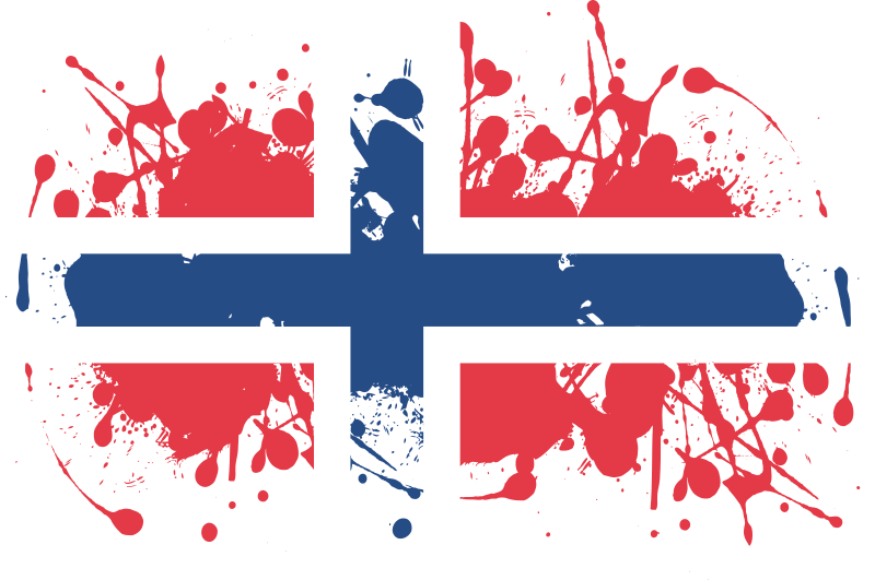 Norway flag grunge