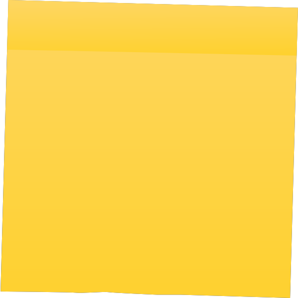 Yellow Post It Note