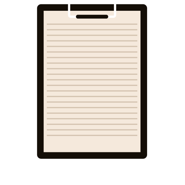 Clipboard with Lined Paper