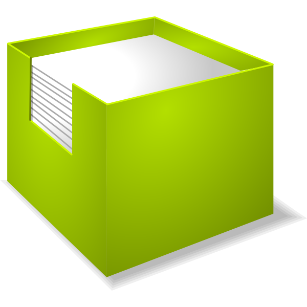 Vector drawing of notebox