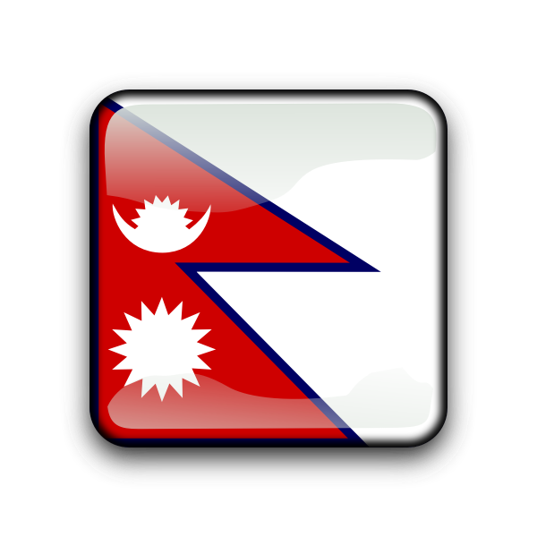 Flag of Nepal inside square