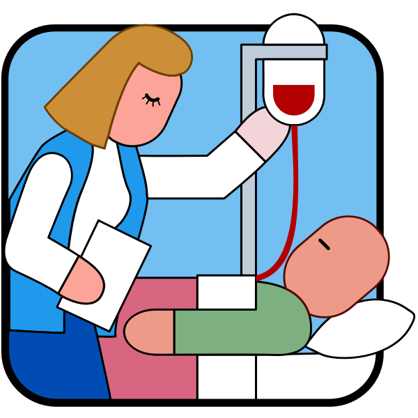 Nurse with IV