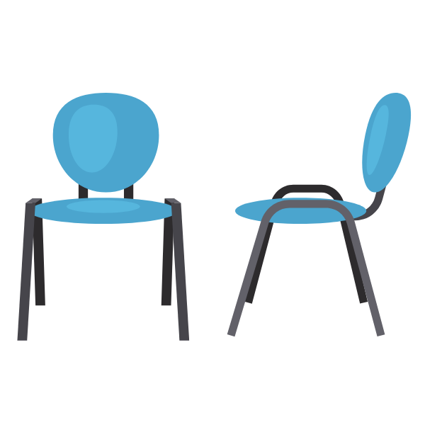 Blue chairs