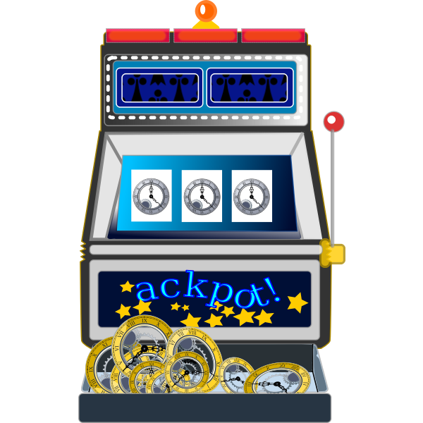 Jackpot slot machine vector illustration