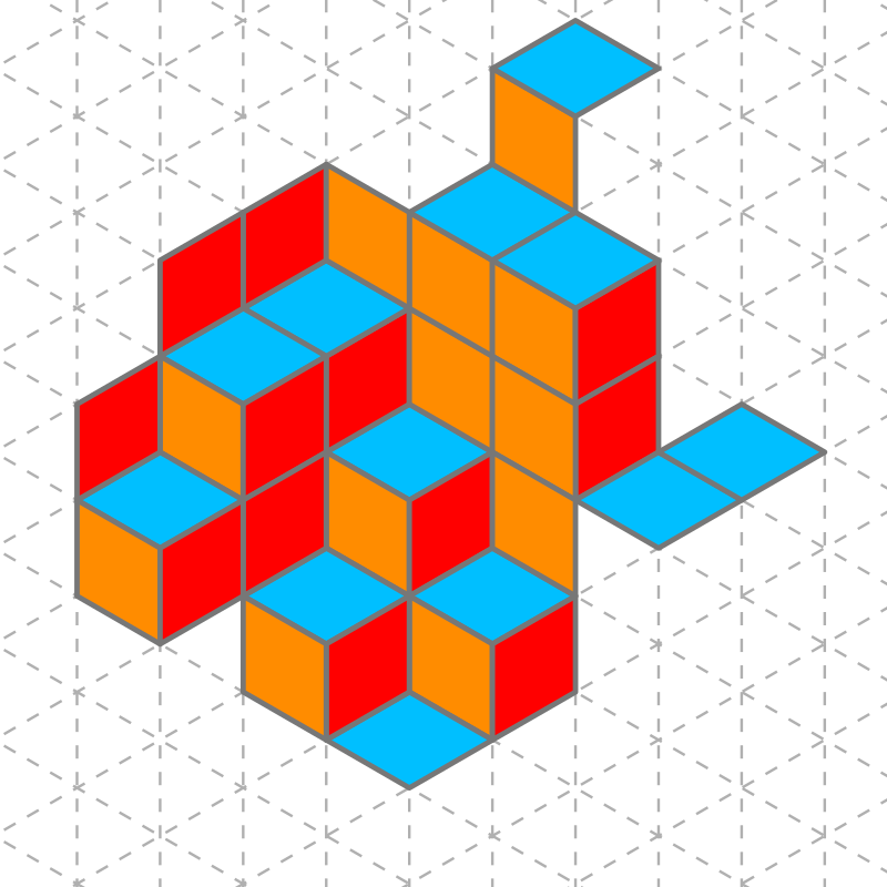 Isometric Cube Cluster