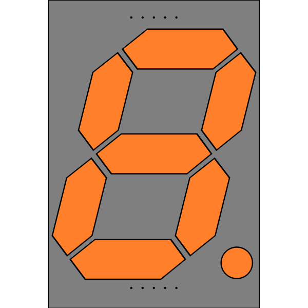 orange eight display