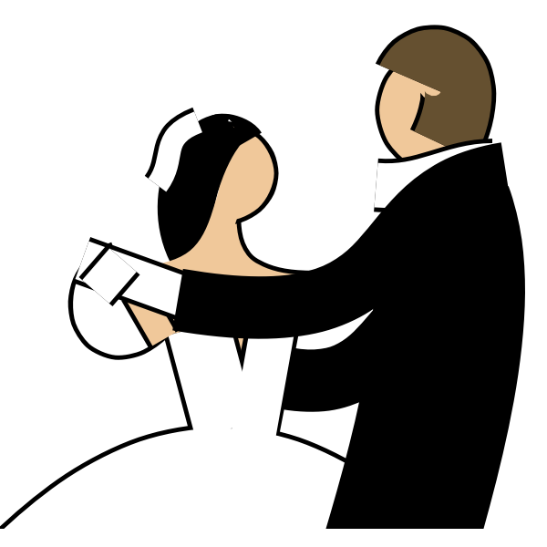 Couple dancing vector image