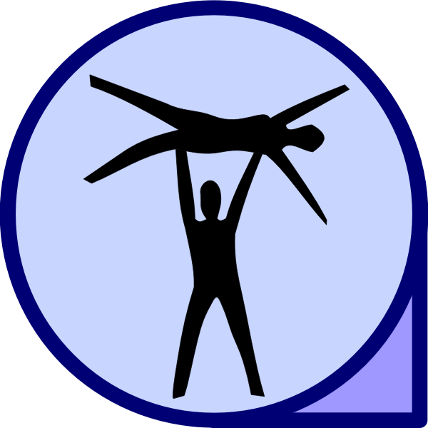 Vector image of acrobatics icon