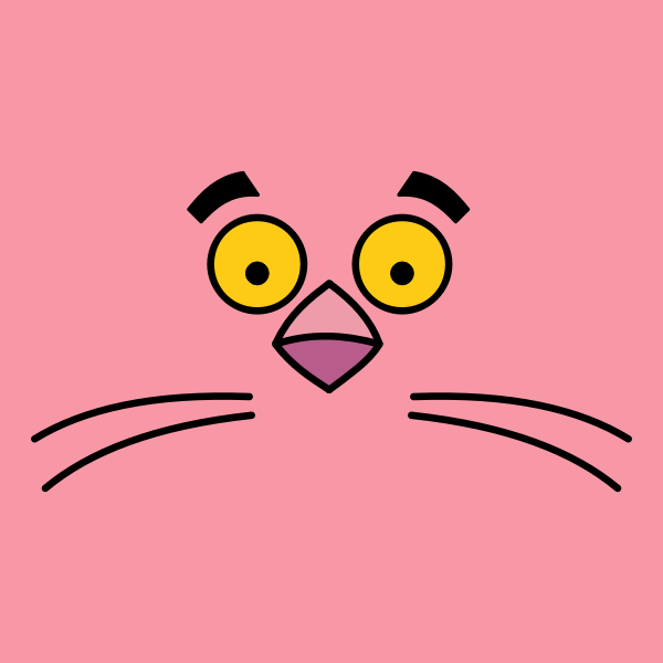 Pink panther face